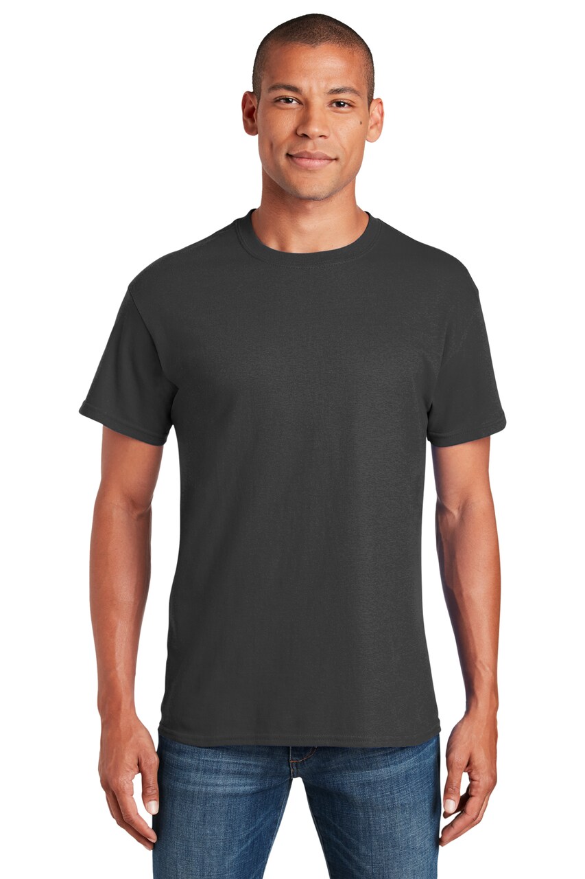 Gildan® Crewneck Heavy Cotton Short Sleeve T-Shirt 5.3 oz 100% Cotton Classic Fit Everyday Blank Tee for Custom Printing